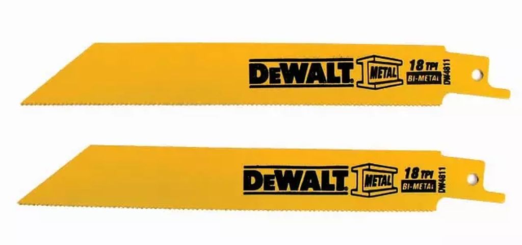 SEGUETA P/SIERRA SABLE BIM 06" X 18 DPP P/METAL (2 PZAS), DEWALT