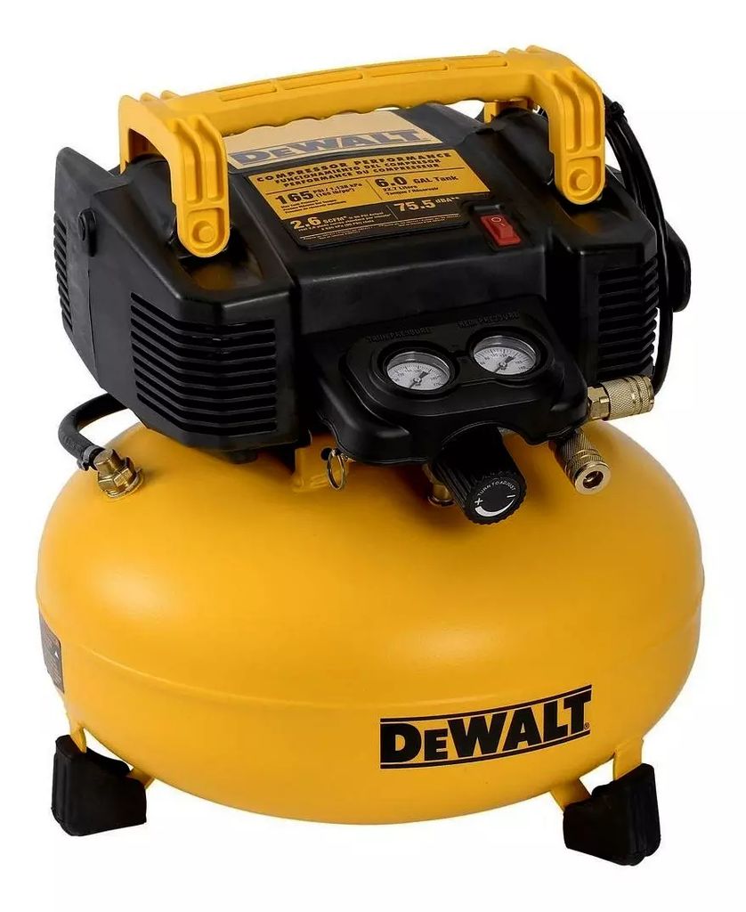COMPRESOR LIBRE DE ACEITE 120 VOLT 3300 RPM 0.9 HP 22.7LT 165PSI, DEWALT
