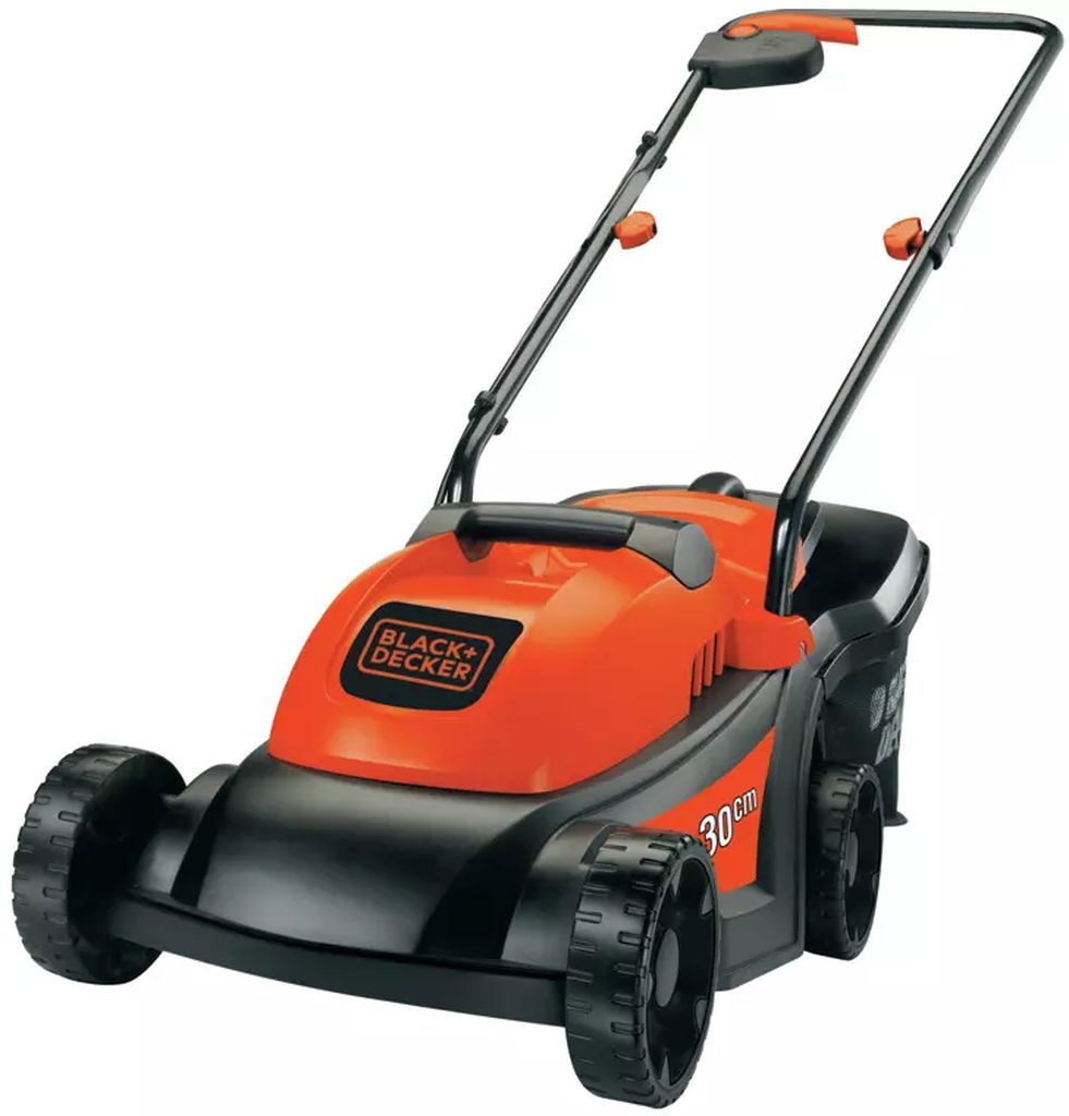 PODADORA ELECTRICA 1000 W CORTE 12" 3300 RPM RECOLECTOR 35 LT, BLACK AND DECKER