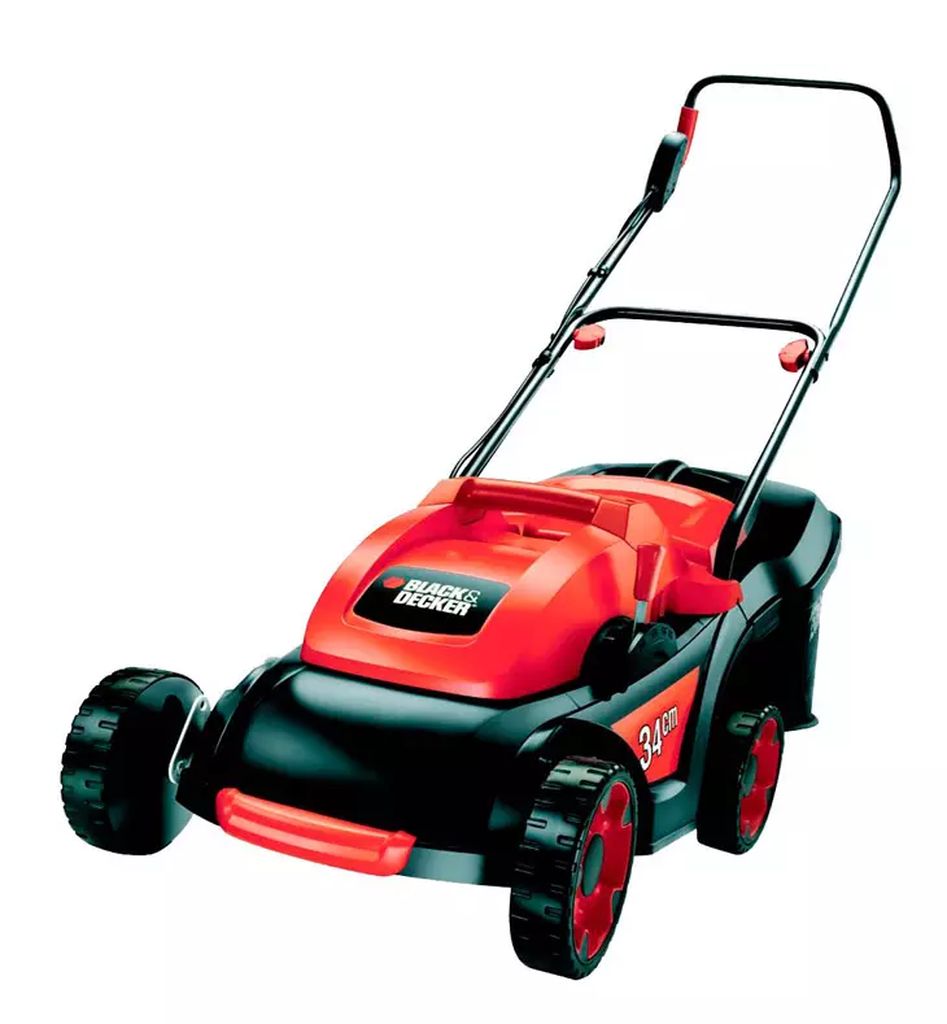 PODADORA ELECTRICA 1200 W 3500 RPM CORTE 13" CM RECOLECTOR 35 LT, BLACK AND DECKER
