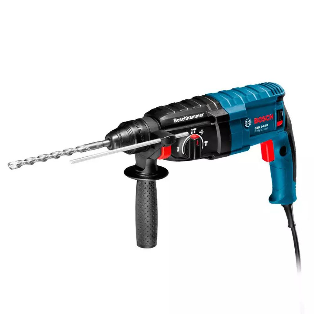 ROTOMARTILLO SDS PLUS 800 W VVR 0-1300 RPM 0-5100 GPM 02.7 J 2.8 KG 3 MODOS EST. PLAST. (GBH 2-24 D), BOSCH