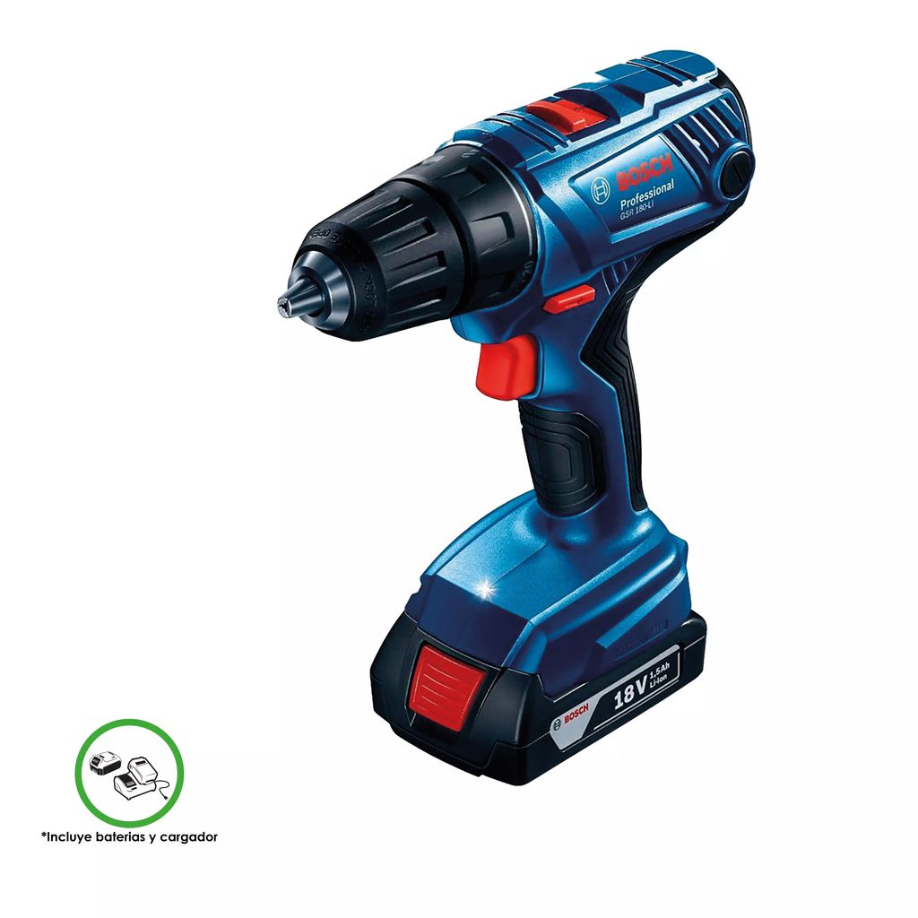 TALADRO ATORNILLADOR INALAMBRICO 1/2" 18 V VVR 0-450/0-1700 RPM 54-21NM 2 BAT CARG, BOSCH