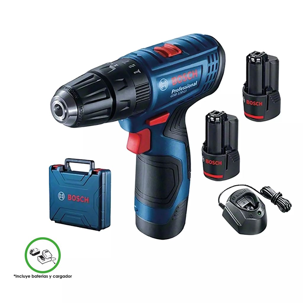 ROTOMARTILLO INALAM 3/8" 12V VVR 400/1500RPM 0-22500GPM 14/30 NM LUZ LED 2 BAT CARG EST (GSB 120-LI), BOSCH