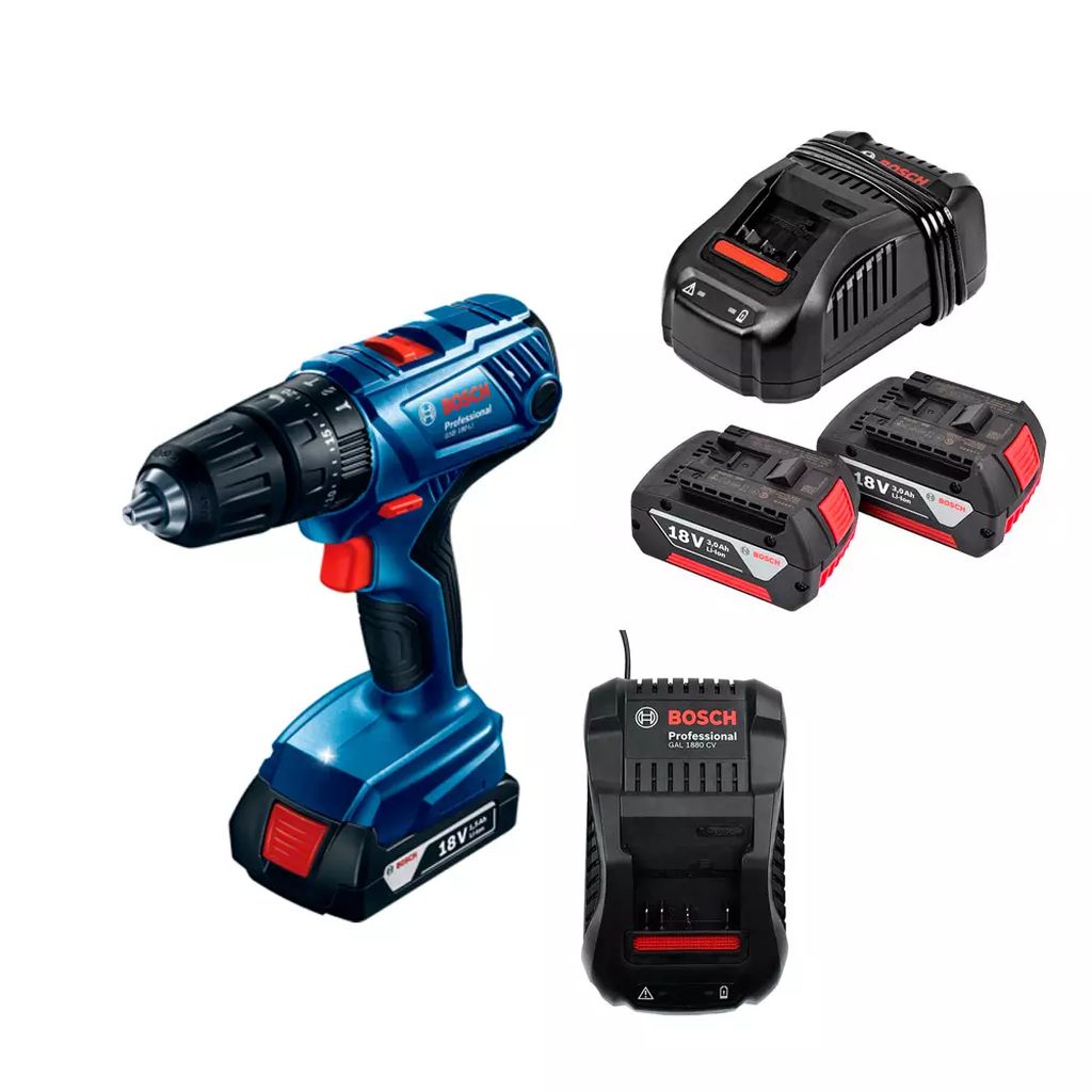 ROTOMARTILLO IN. 1/2" 18V 1800RPM+CARG RAP(GAL1880CV)+KIT CARG RAP(GAL1880CV) C/2 BAT 18V 4.0AH, BOSCH