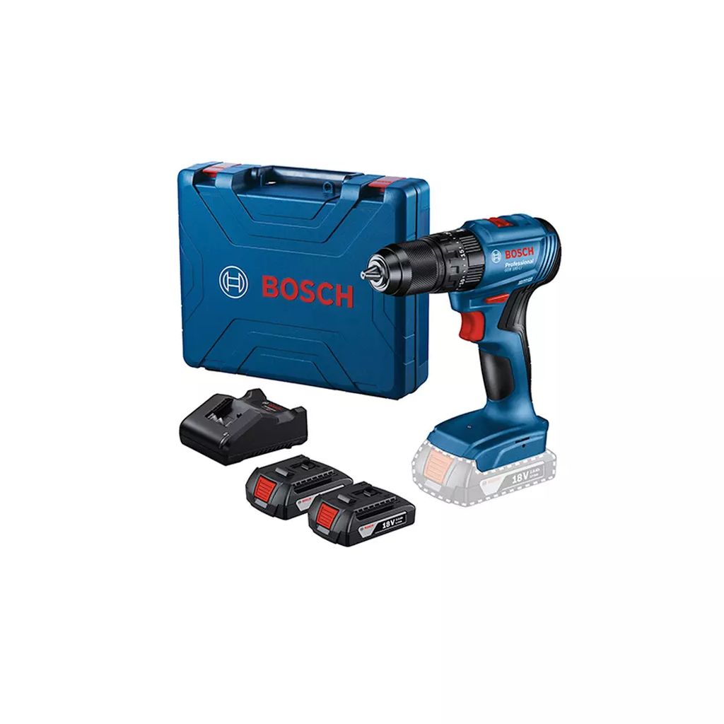 TALADRO ATORNILLADOR INALAMBRICO 1/2" 18 V VVR 0–500/0–1900 RPM 21-50NM 2BAT(GSB 185-LI), BOSCH