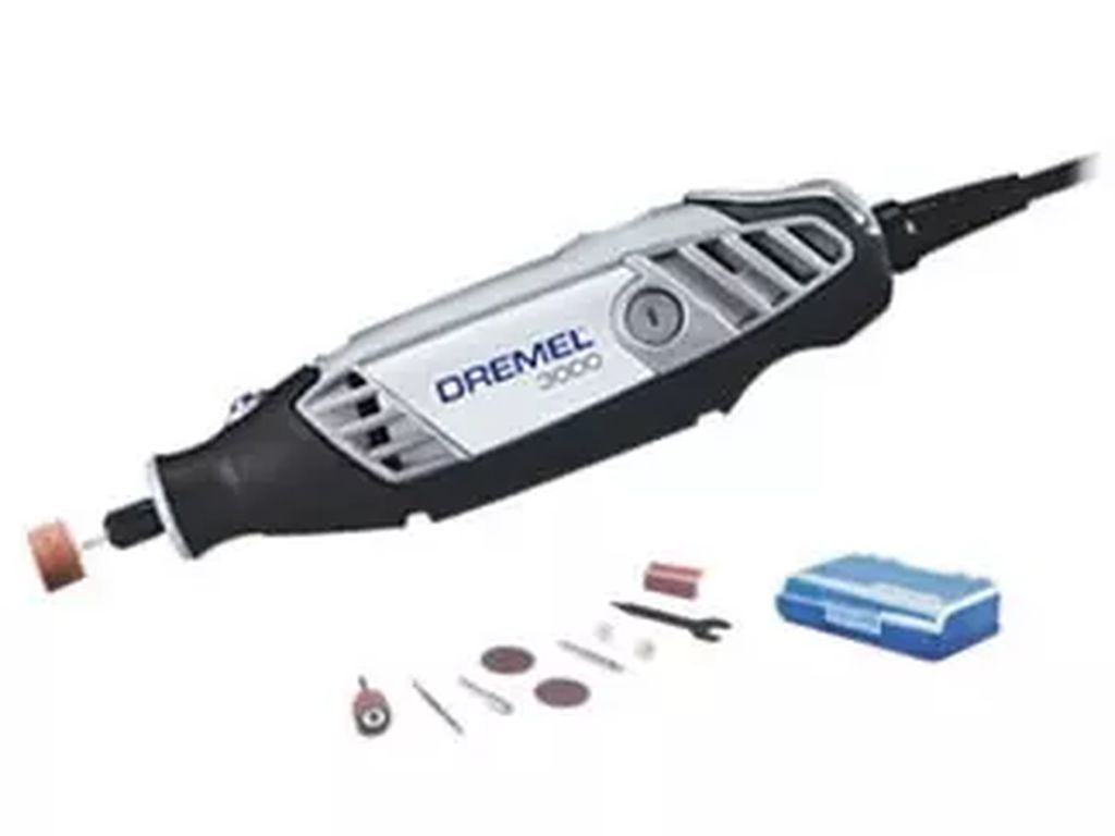 MOTO-TOOL ALAMBRICO 125 W 5000-32000 RPM LLAVE EZ TWIST 4 POSC. DE TRABA CON 10 ACCS., DREMEL