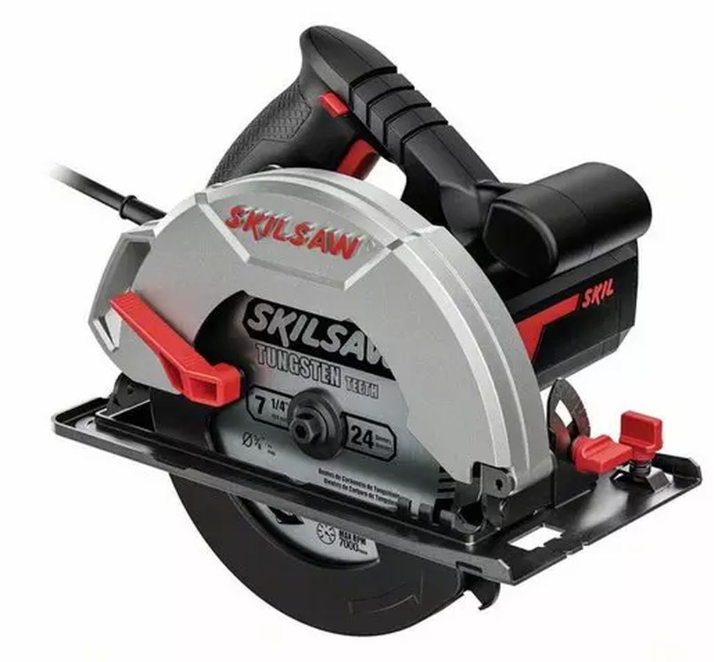 SIERRA CIRCULAR ELECTRICA 7.1/4" 1200 W 5000 RPM EJE DE 5/8" CON GUIA, SKIL