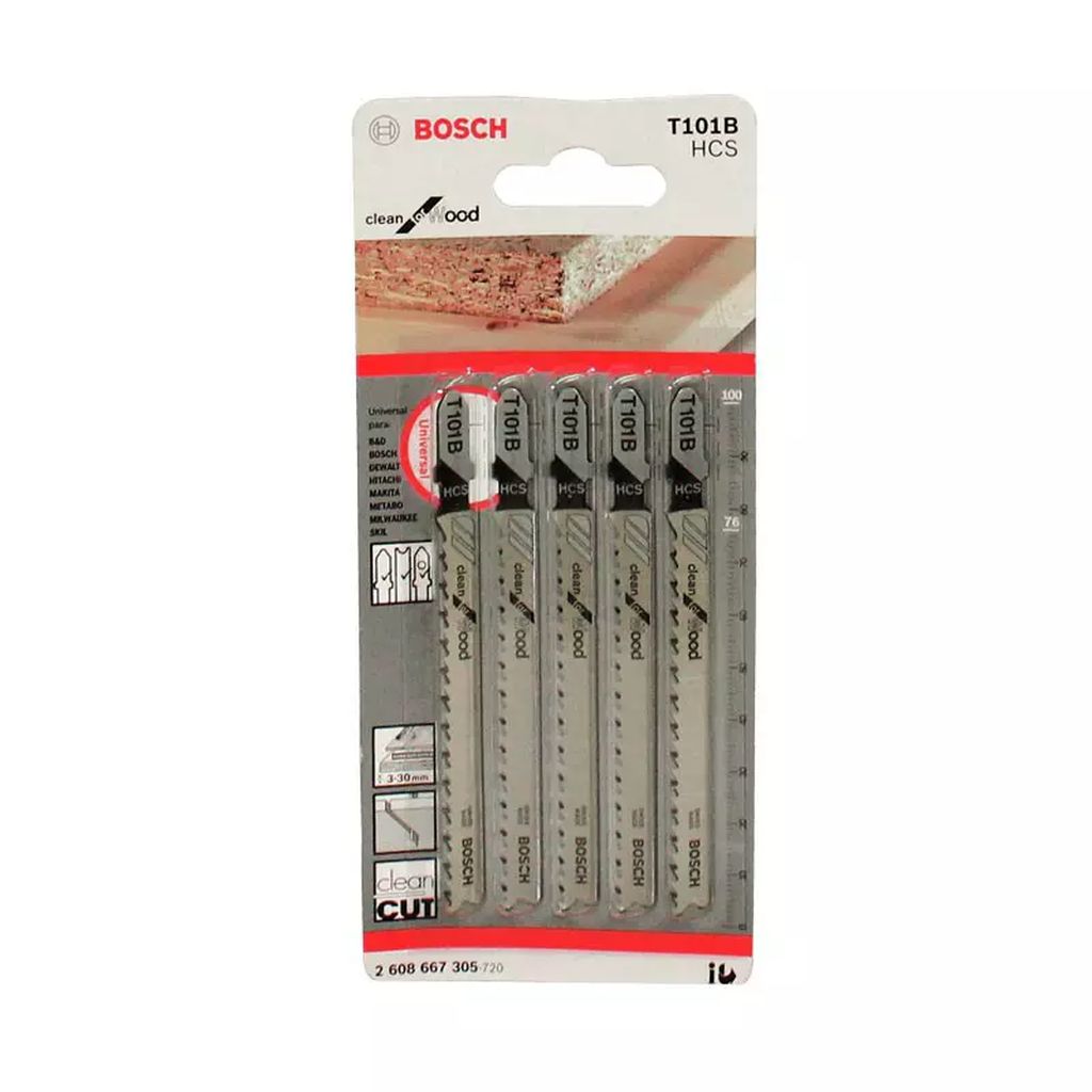 SEGUETA SIERRA CALADORA T. T AAC 075 MM X 10 DPP MADERA (CLEAN FOR WOOD) (5 PZAS), BOSCH