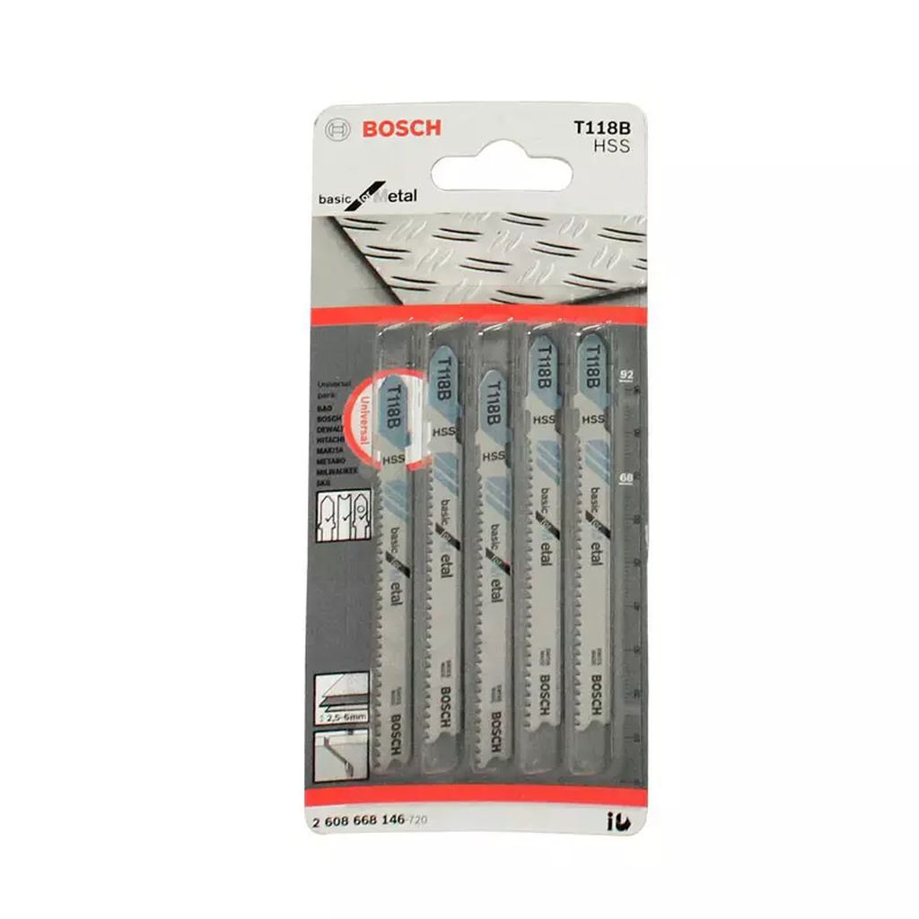 SEGUETA P/SIERRA CALADORA T. T AAV 050 MM X 12 DPP P/METAL (BASIC FOR METAL) (5 PZAS), BOSCH