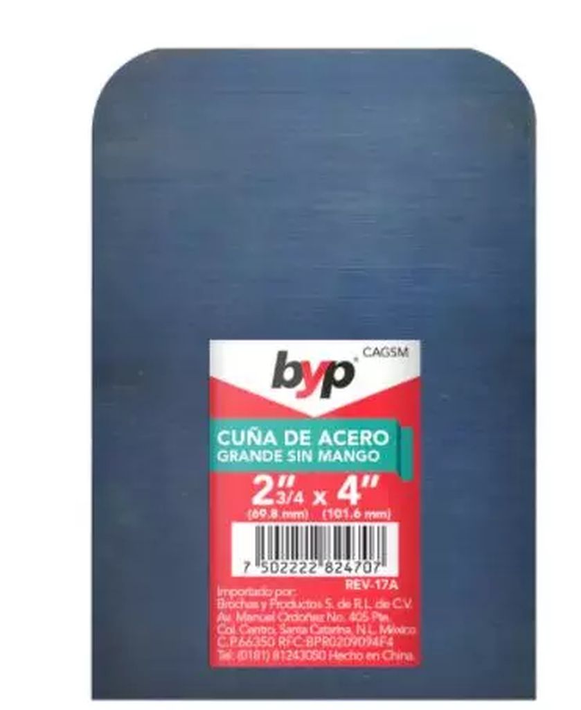 CUÑA PINTOR CHICA S/MGO  2-3/4" X 4.5",