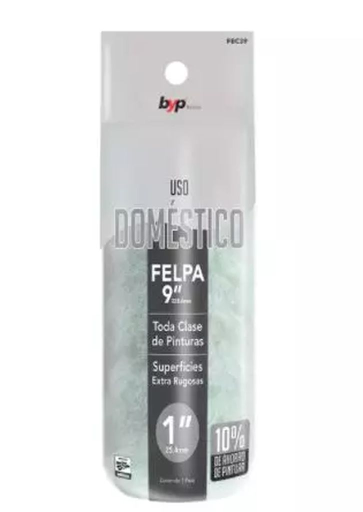 FELPA P/ RODILLO 9" ECONO ROLL 1", BYP