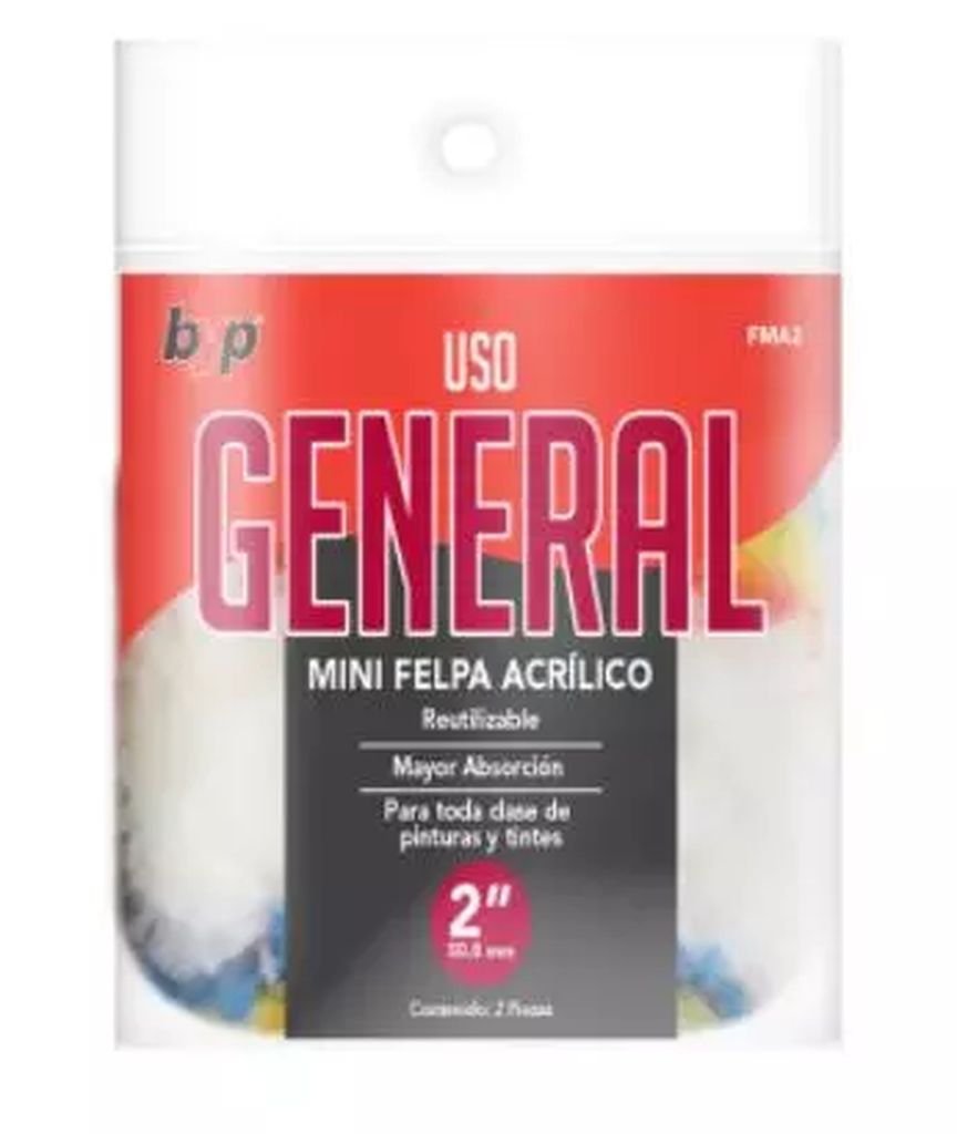 FELPA MINI P/RODILLO 2" 2 PACK, BYP