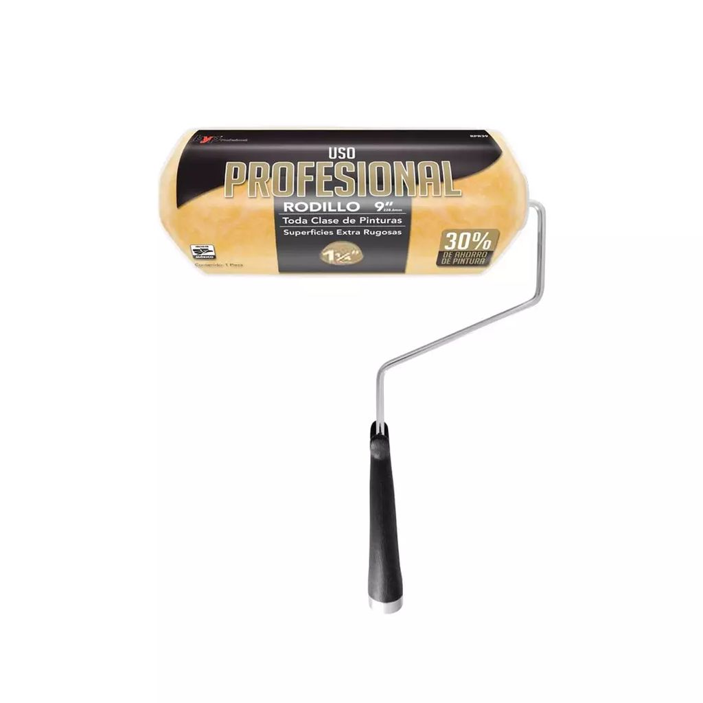 RODILLO 9'' PROFESIONAL ALTA DENSIDAD 1-1/4'', BYP