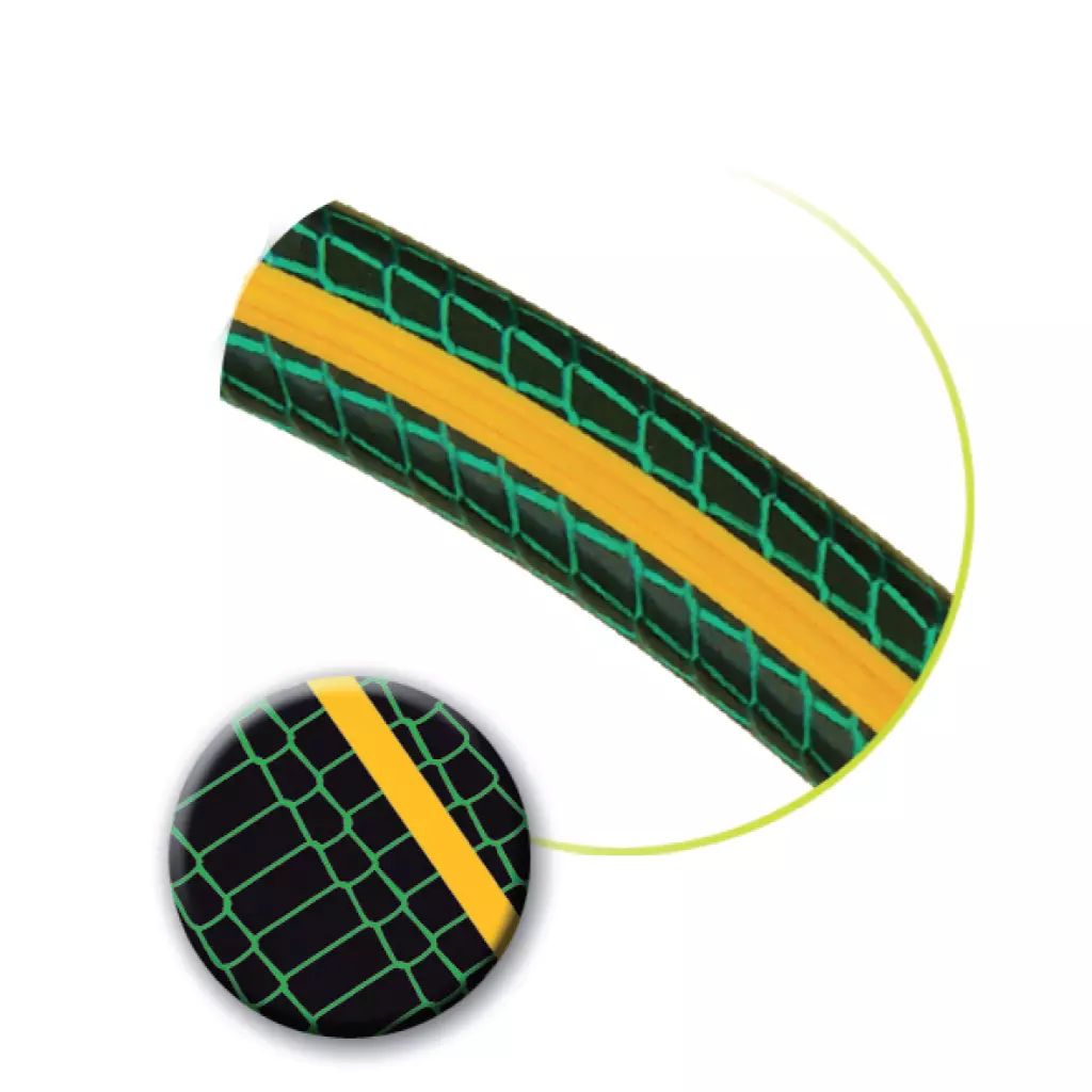 MANGUERA PARA JARDIN ARMADA 1/2" (13MM) X 15MT CON CONECTORES DE METAL KELOS NG USO RUDO, BORO