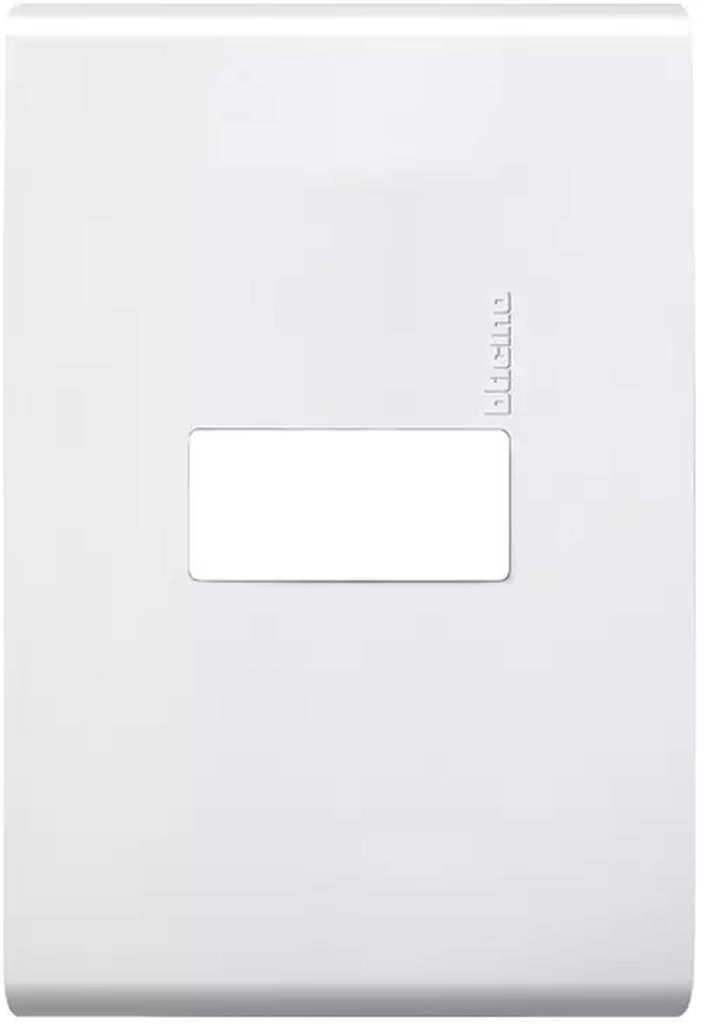 PLACA DE RESINA CON CHASIS CONTACTO SENCILLO COLOR BLANCO (RESTYLE), MODUS