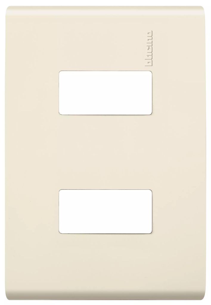 PLACA DE RESINA CON CHASIS DOBLE ABS COLOR MARFIL RESTYLE, MODUS
