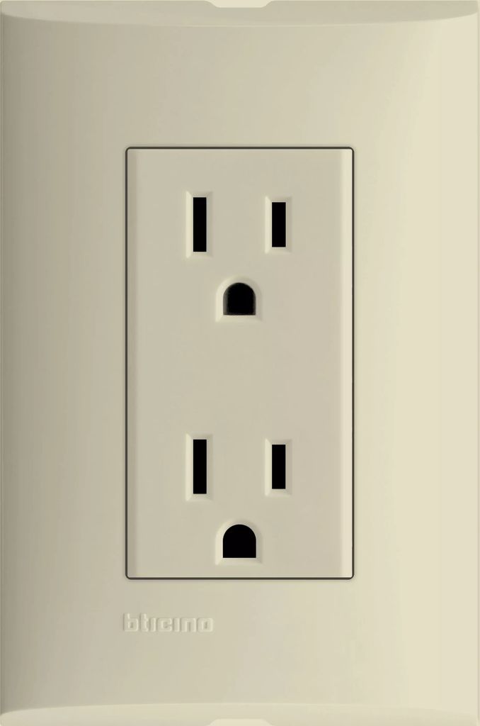 CONTACTO ELECTRICO CON PLACA DOBLE 2P+T CON PROTECCION INFANTIL 15A 127V MARFIL, FORZA