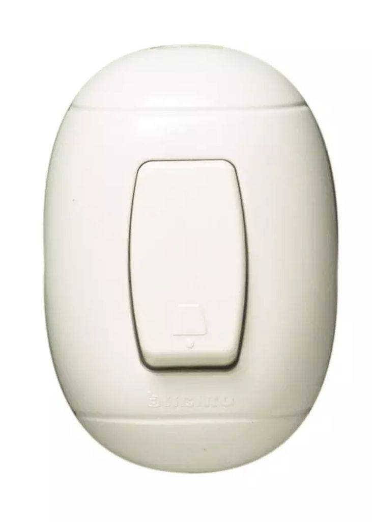 APAGADOR ELECTRICO PARA TIMBRE 10A 127-277V COLOR BLANCO (OVAL), VARIOS