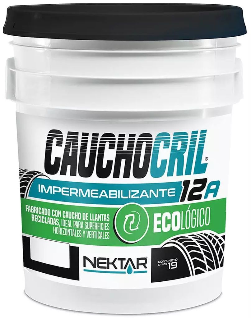 [C0 028800] IMPERMEABILIZANTE 12 AÑOS 19 LT BLANCO ECOLOGICO DE CAUCHO DE LLANTAS, CAUCHOCRIL
