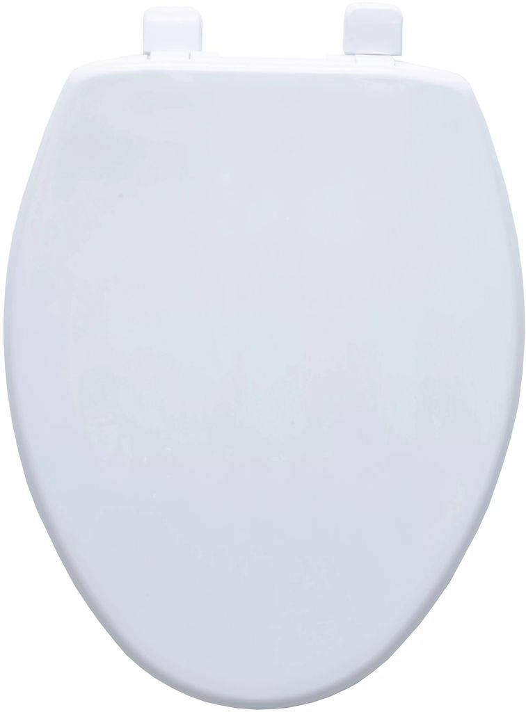 ASIENTO P/W.C. ALARGADO ABIERTO COLOR BLANCO BISAGRAS AJUSTABLES (CONFORT), COFLEX