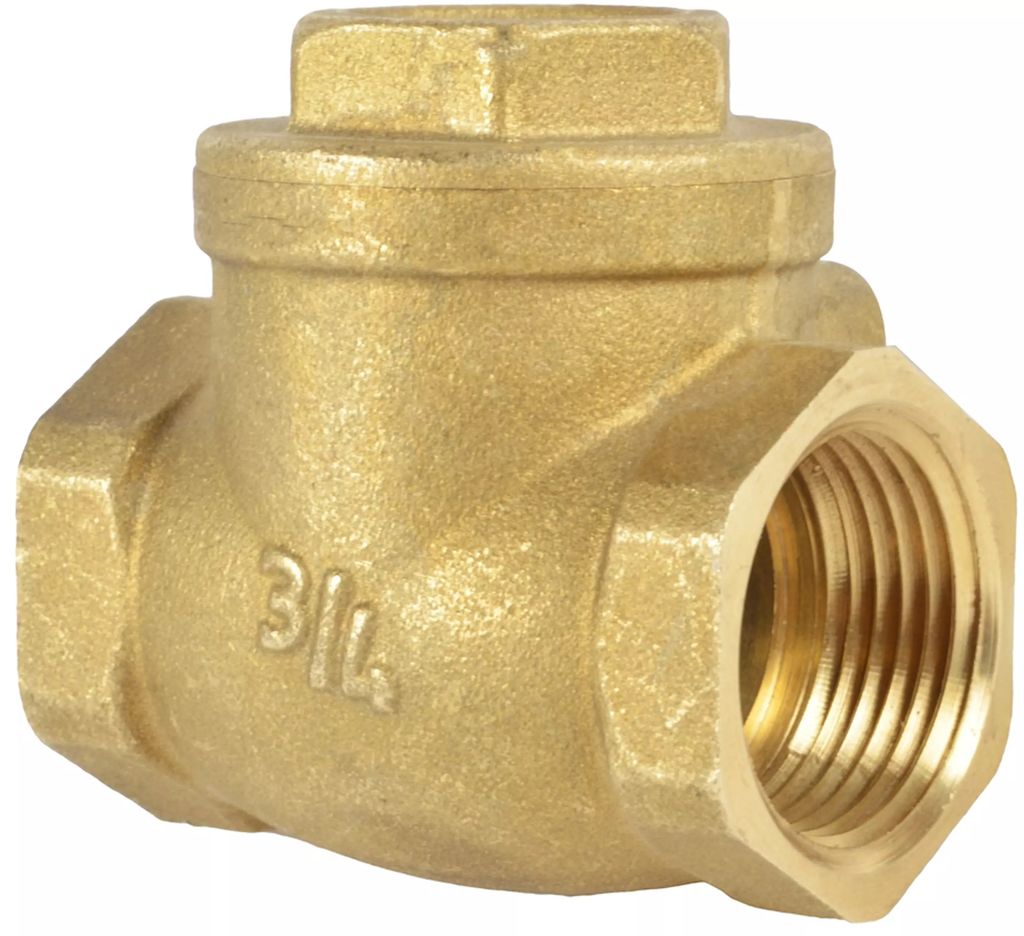 VALVULA CHECK HORIZONTAL TIPO CHAMPETA 3/4", COFLEX