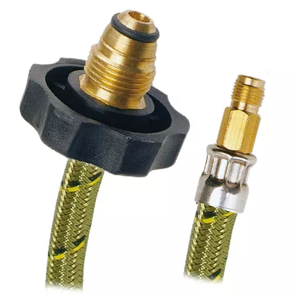 MANGUERA PARA GAS FLEXIBLE DE VINILO 35CM SALIDA 7/16"X7/8" CON PIGTAIL, COFLEX