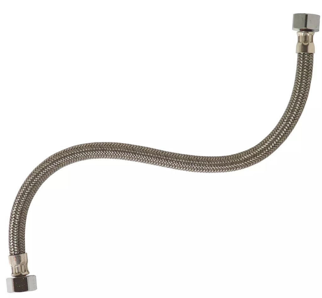 MANGUERA PARA FREGADERO FLEXIBLE DE VINILO PREMIUM 55CM SALIDA 1/2"X1/2", COFLEX