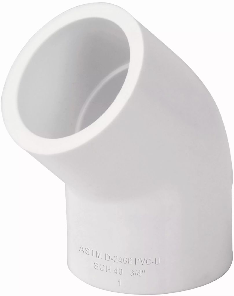 CODO 45° PVC CEDULA 40 CEMENTAR 1/2", CIFUNSA