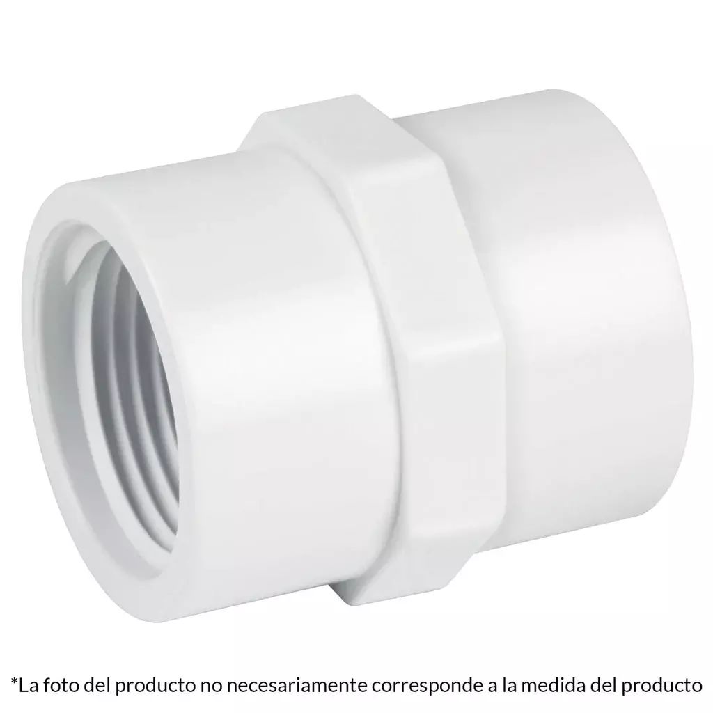 [C3 70325] ADAPTADOR HEMBRA PVC CEDULA 40 1", CIFUNSA