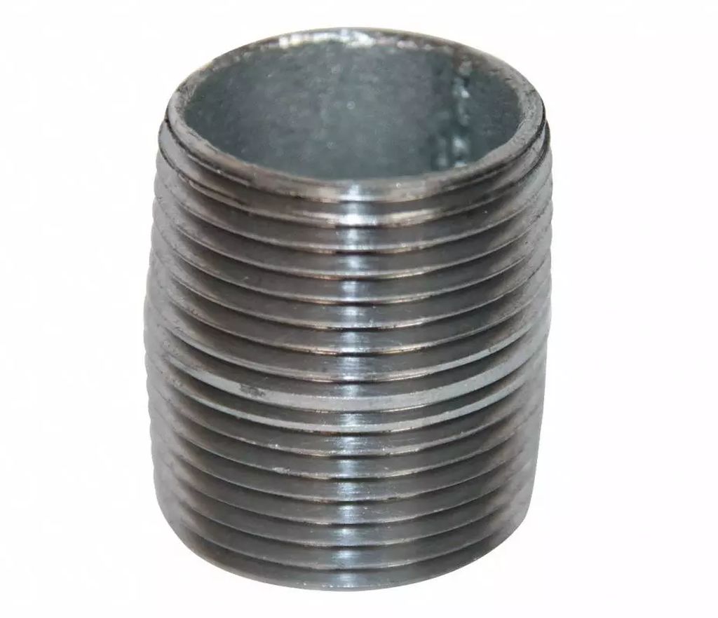 NIPLE GALVANIZADO 1/2" ROSCA CORRIDA, CIFUNSA