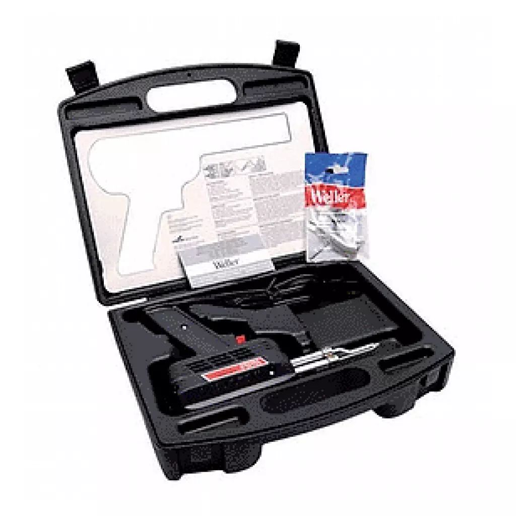 CAUTIN TIPO PISTOLA 200-260 W 482-593°C ILUMINADO CON DOBLE LUZ LEDS CON 7" ACCS ESTUCHE PLASTICO, WELLER