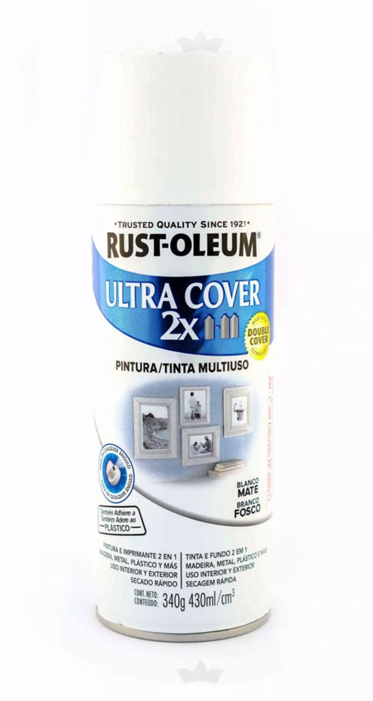 PINTURA EN AEROSOL 430ML BLANCO MATE (ULTRA COVER 2X), RUST OLEUM