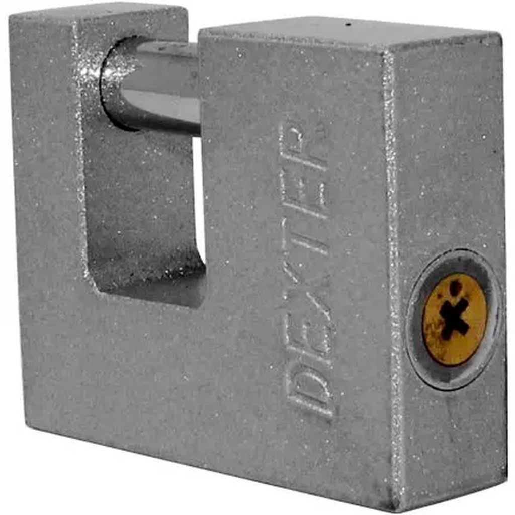 CANDADO PARA CORTINA METALICO 70MM AZUL, DEXTER