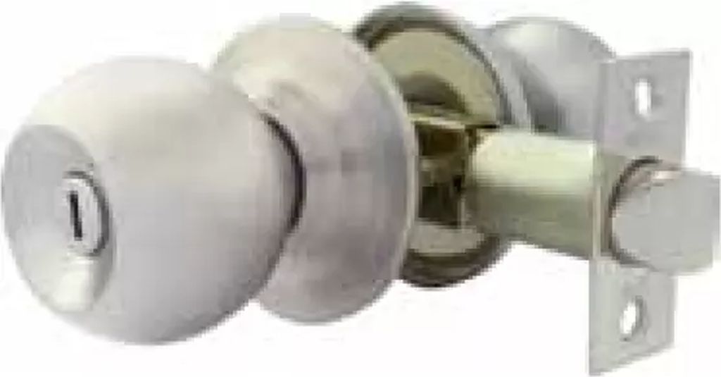 CERRADURA POMO TUBULAR RECAMARA ACERO INOXIDABLE BARZA, DEXTER