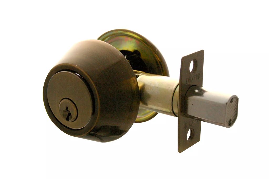 CERROJO DE SEGURIDAD LLAVE/LLAVE LATON ANTIGUO, DEXTER