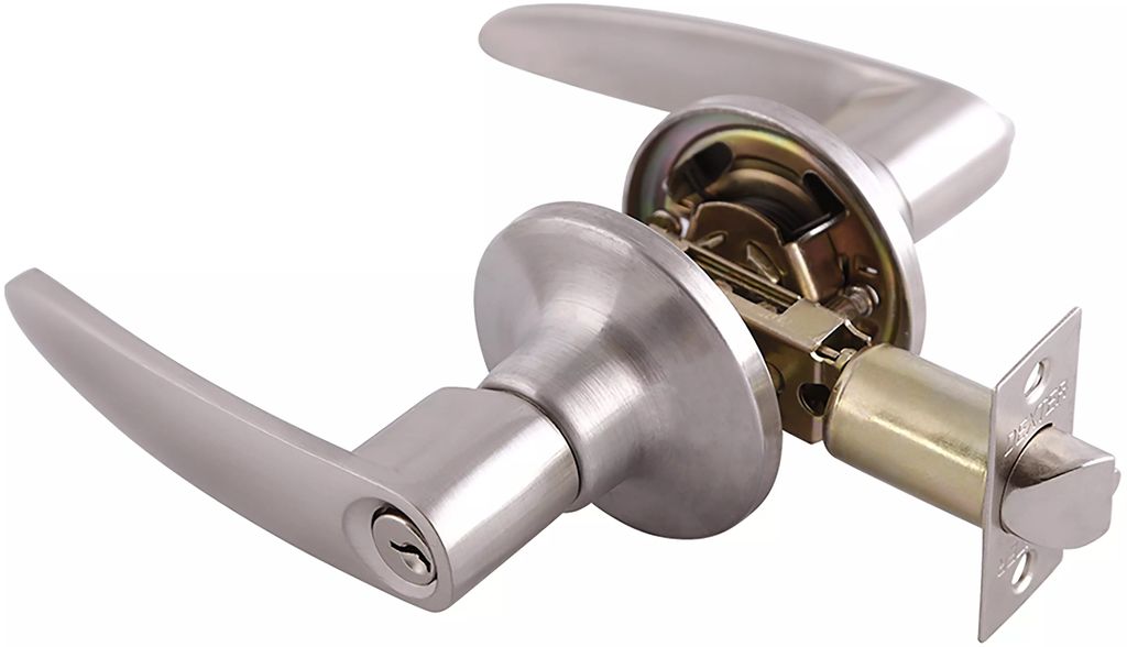 CERRADURA MANIJA GRANITO TUBULAR BAÑO NIQUEL SATINADO (BLISTER), DEXTER