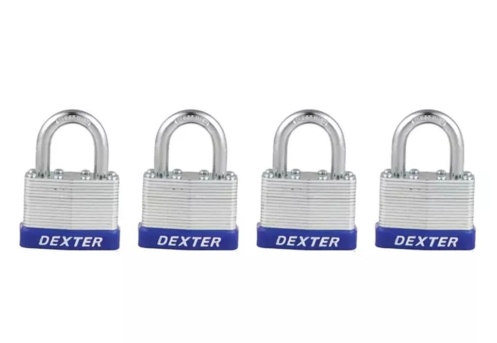 CANDADO LAMINADO DE 40 MM GC (COMBO 4) BL, DEXTER