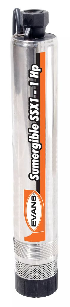 BOMBA SUMERGIBLE 1.0 HP ALTURA MAXIMA 45MT 55 LPM ACERO INOXIDABLE, EVANS