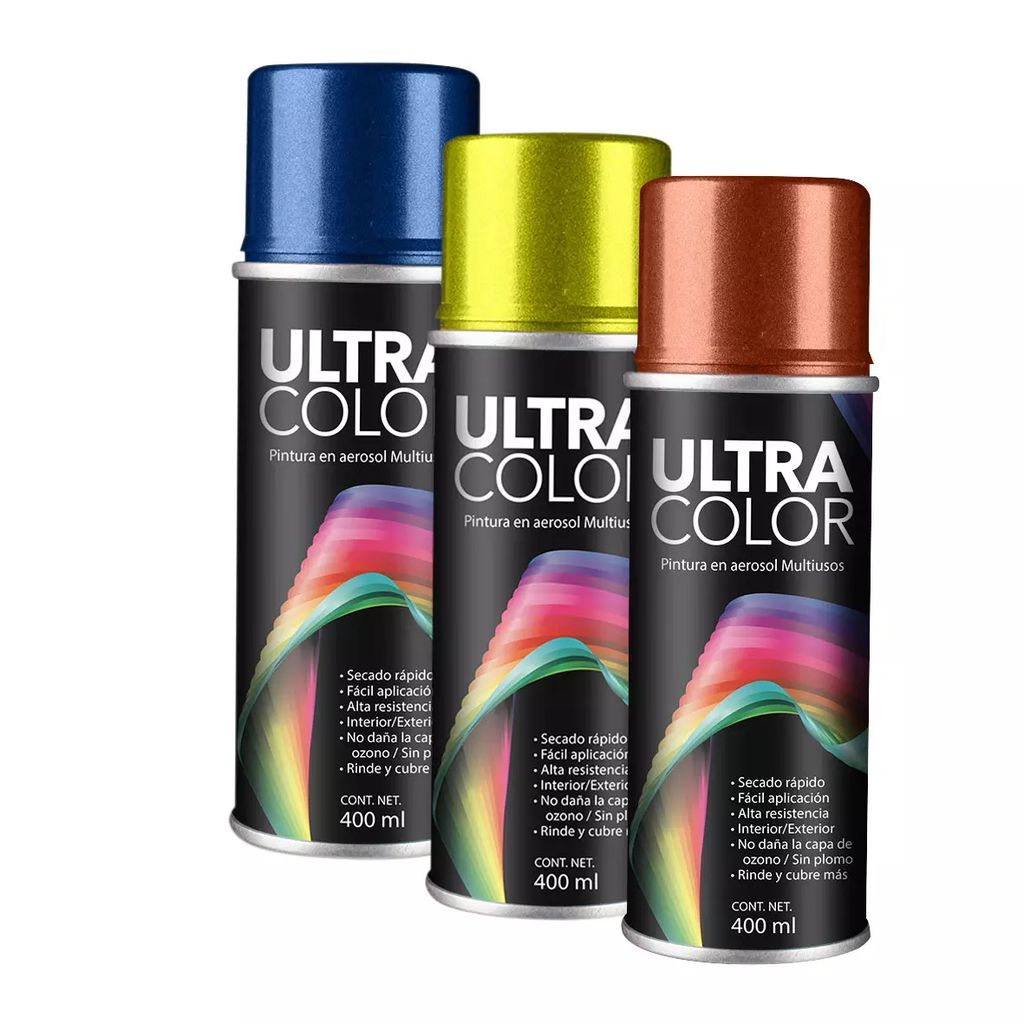 PINTURA EN AEROSOL 400ML TRANSPARENTE, ULTRACOLOR