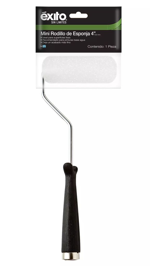RODILLO COMPLETO ESPONJA 4", EXITO