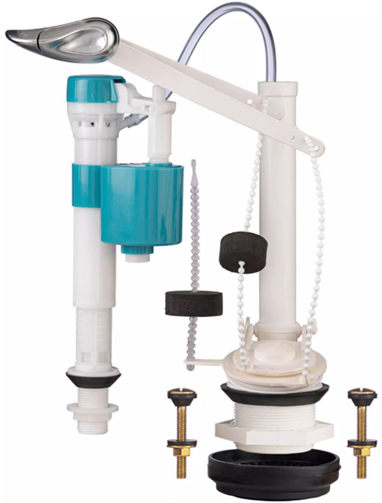 JUEGO DE HERRAJES PARA W. C. VALVULA DE DESCARGA 2" VALVULA PILOT SISTEMA SAPO DOBLE 3-6 LT, ELPRO