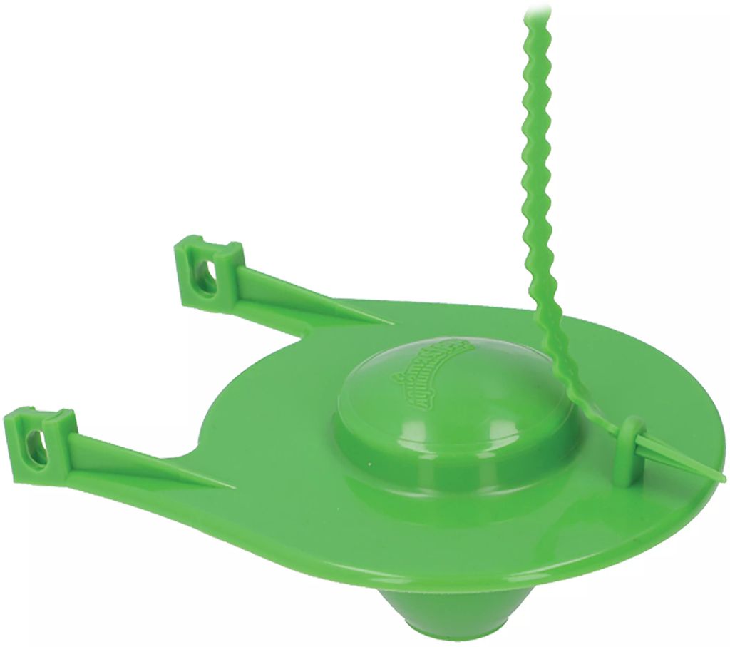 SAPO CONICO PARA WC DE PVC VERDE, AQUAMASTER