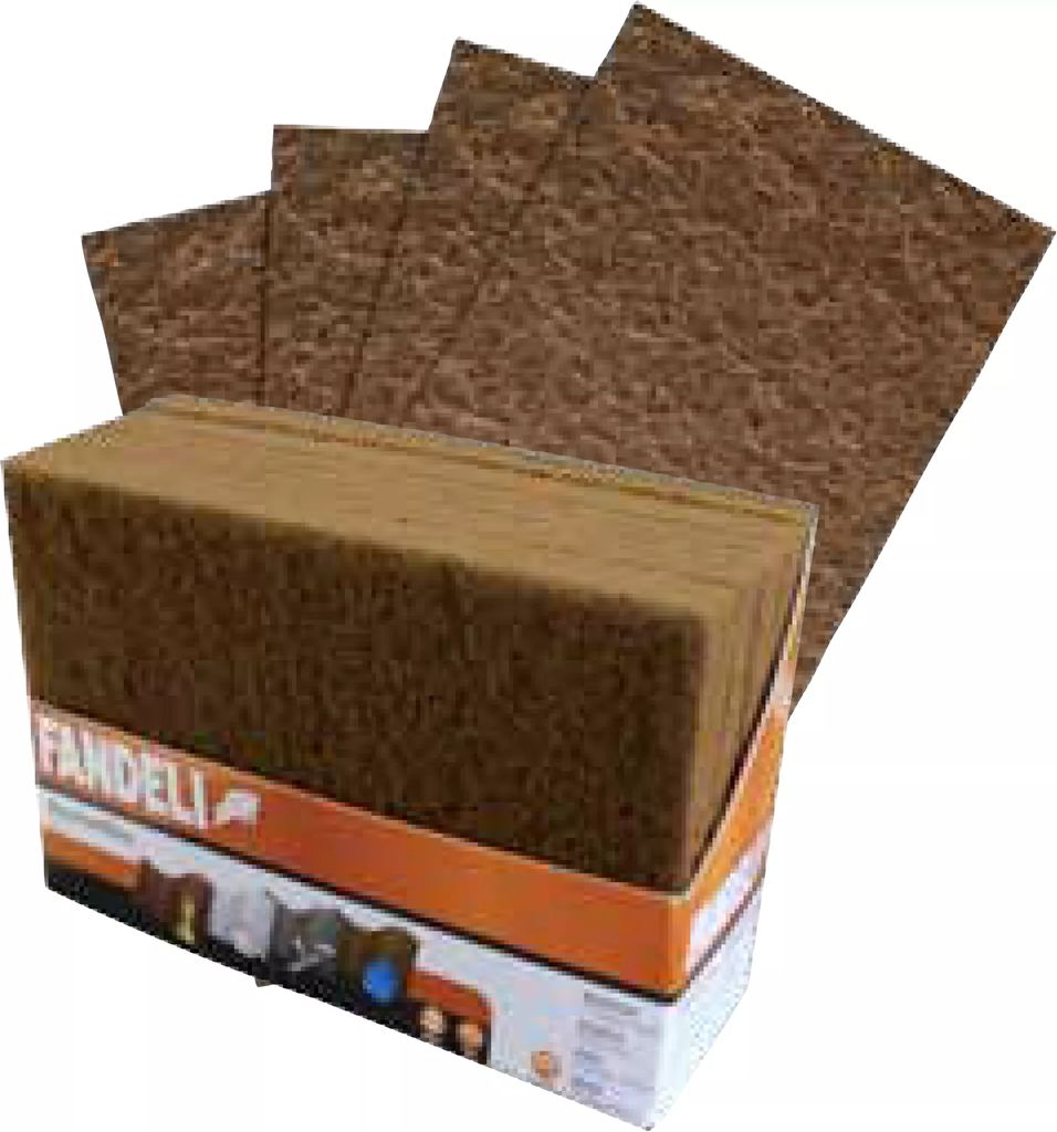 ALMOHADILLA DE FIBRA BEIGE GRANO MEDIO 6"X9"X1/4" (152MMX229MMX6MM), FANDELI