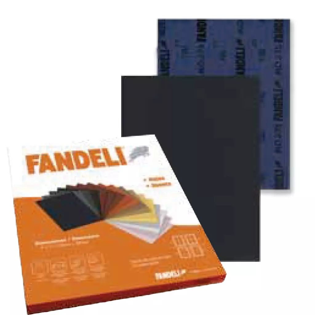 LIJA DE ESMERIL 9"X11" MEDIANO PARA DESBASTE-REMOCION DE OXIDO (J-73 ALO), FANDELI
