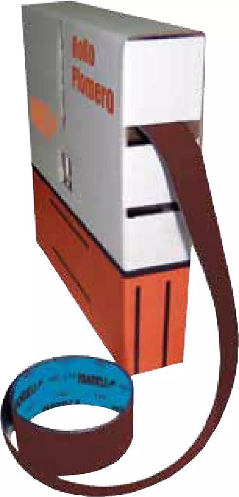 ROLLO DE LIJA PARA PLOMERO G120 1.1/2" (38MM) X 45.72MT CON RESPALDO DE TELA DE ALGODON (J-74), FANDELI