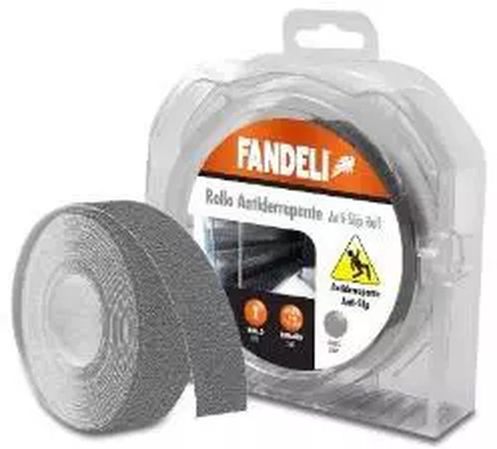 CINTA ANTIDERRAPANTE  ROLLO 0.025X6M TRANSPARENTE, FANDELI