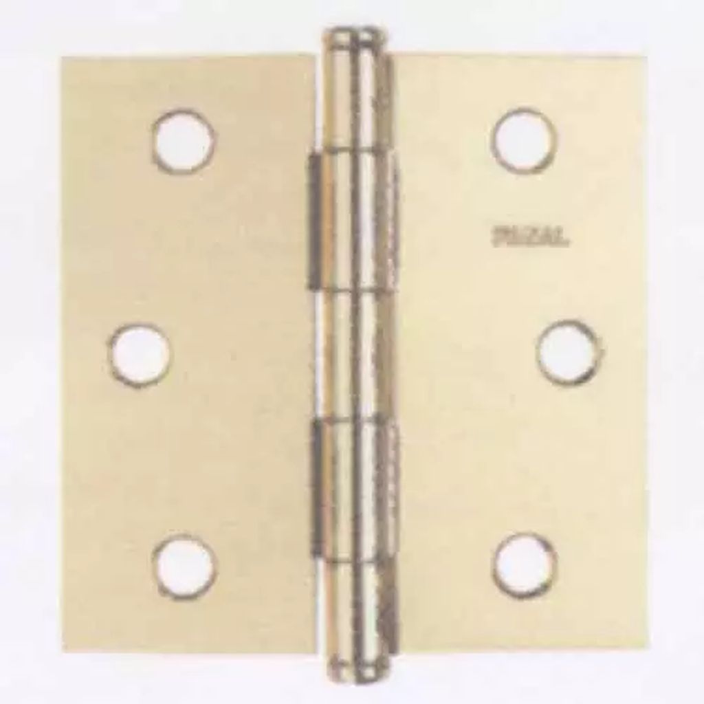 BISAGRA LIGERA CUADRADA 3" (74MM) LATON BRILLANTE CON TORNILLOS F5 53L300