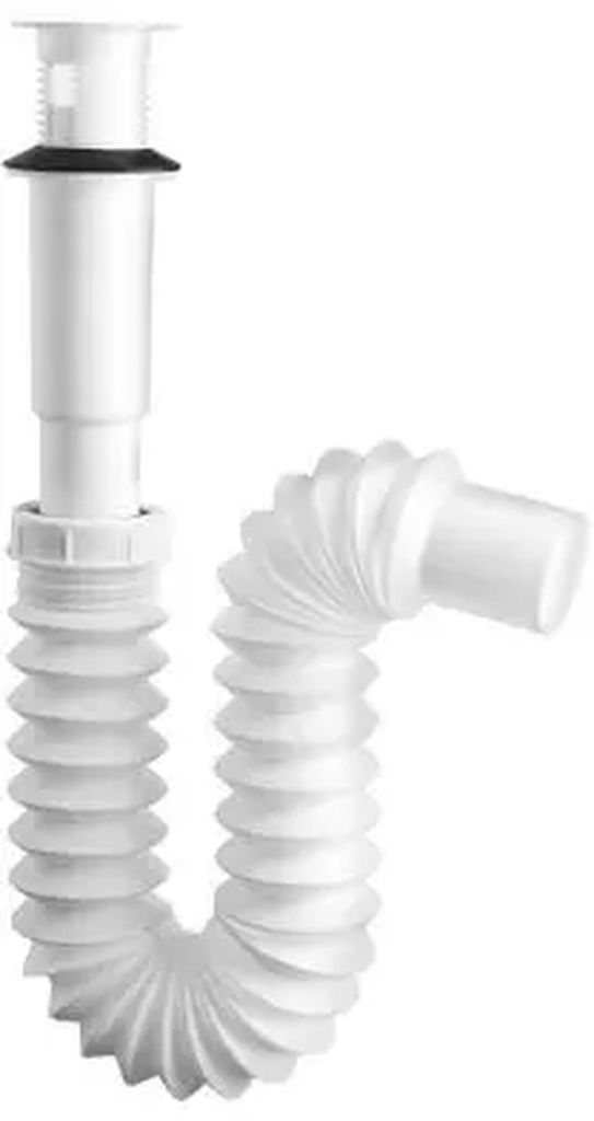 CESPOL TIPO "P" LAVABO FLEXIBLE S/CUBIERTA CON ATRAPATODO, FLEXIMATIC