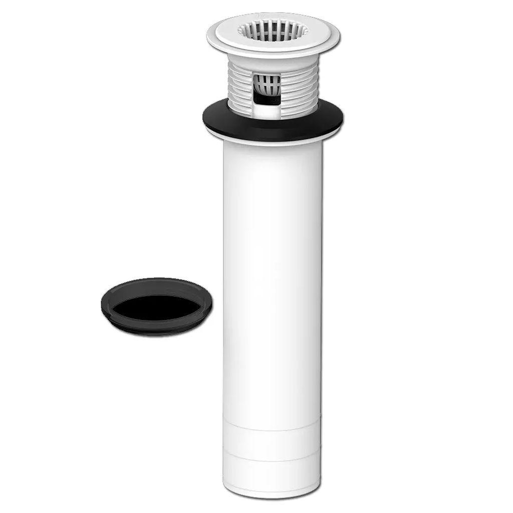 TUBO TUERCA PARA LAVABO 1/2" CON EMPAQUE UNION, FLEXIMATIC