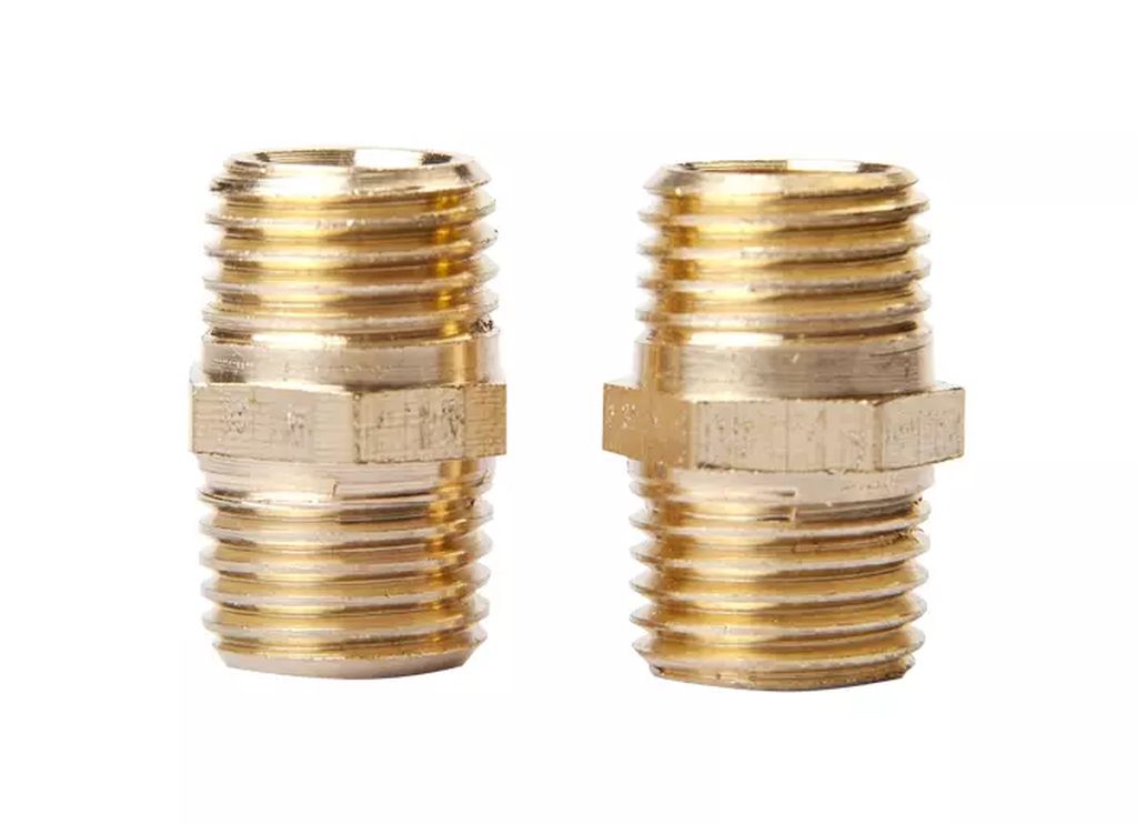NIPLE 1/4" MACHO-MACHO (2 PZAS), GONI